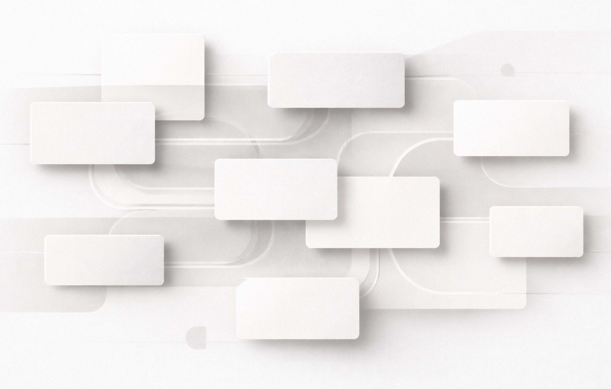 Abstract layered blocks representing AI-supported creative workflows within a structured system.