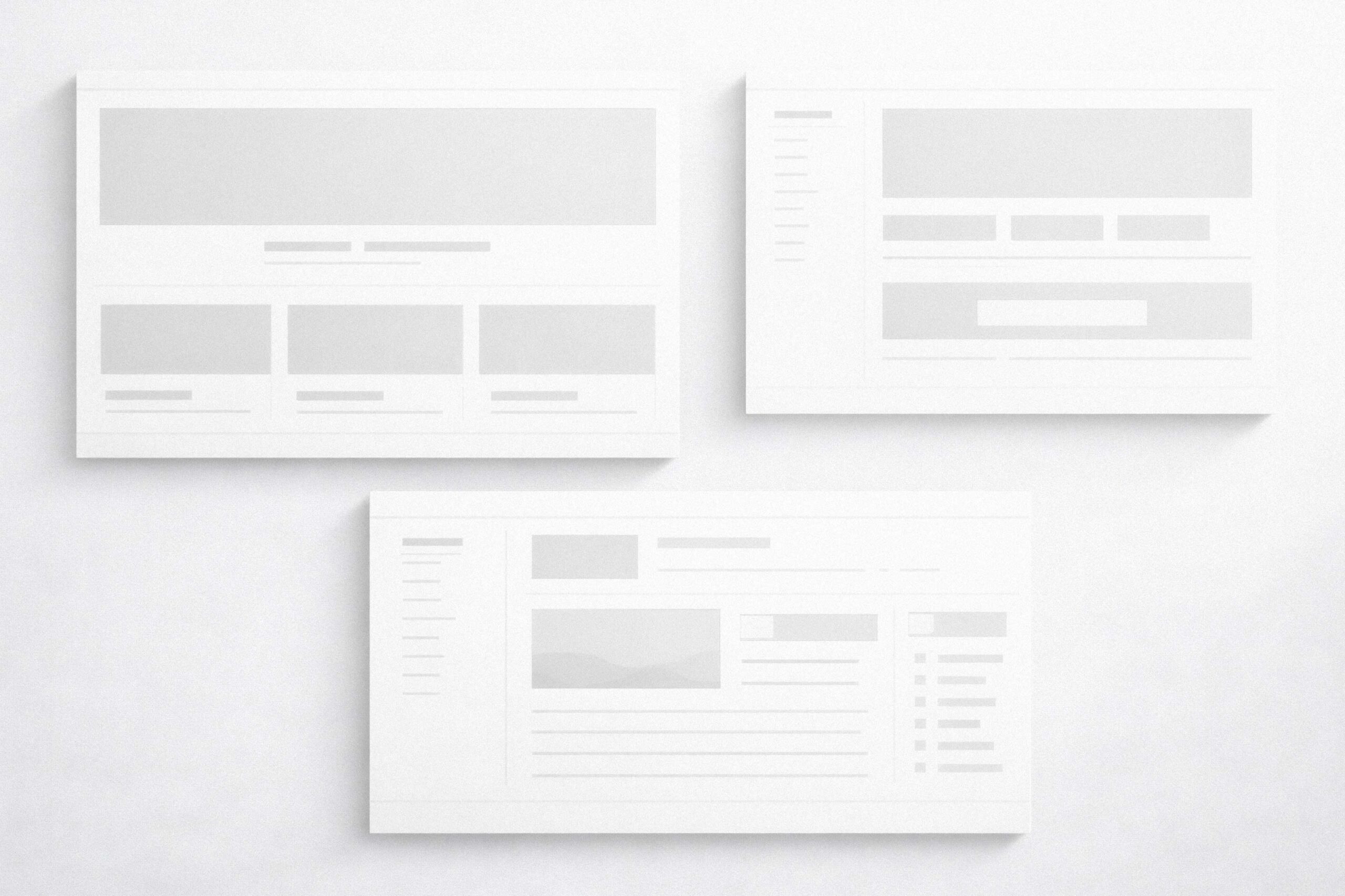 Structured website layout system demonstrating clarity-first content hierarchy