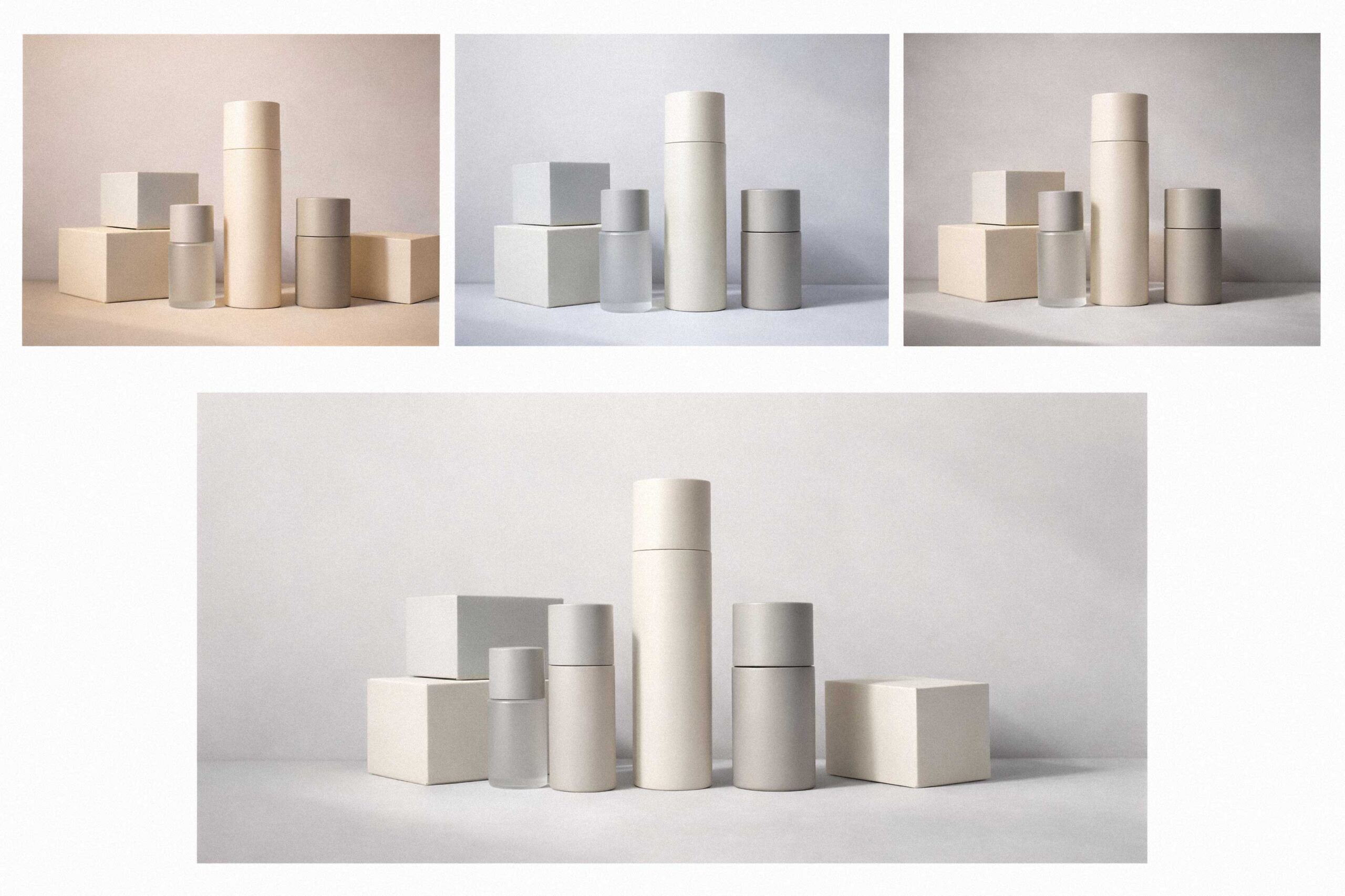 Comparison of inconsistent product imagery versus a structured and cohesive brand photography system