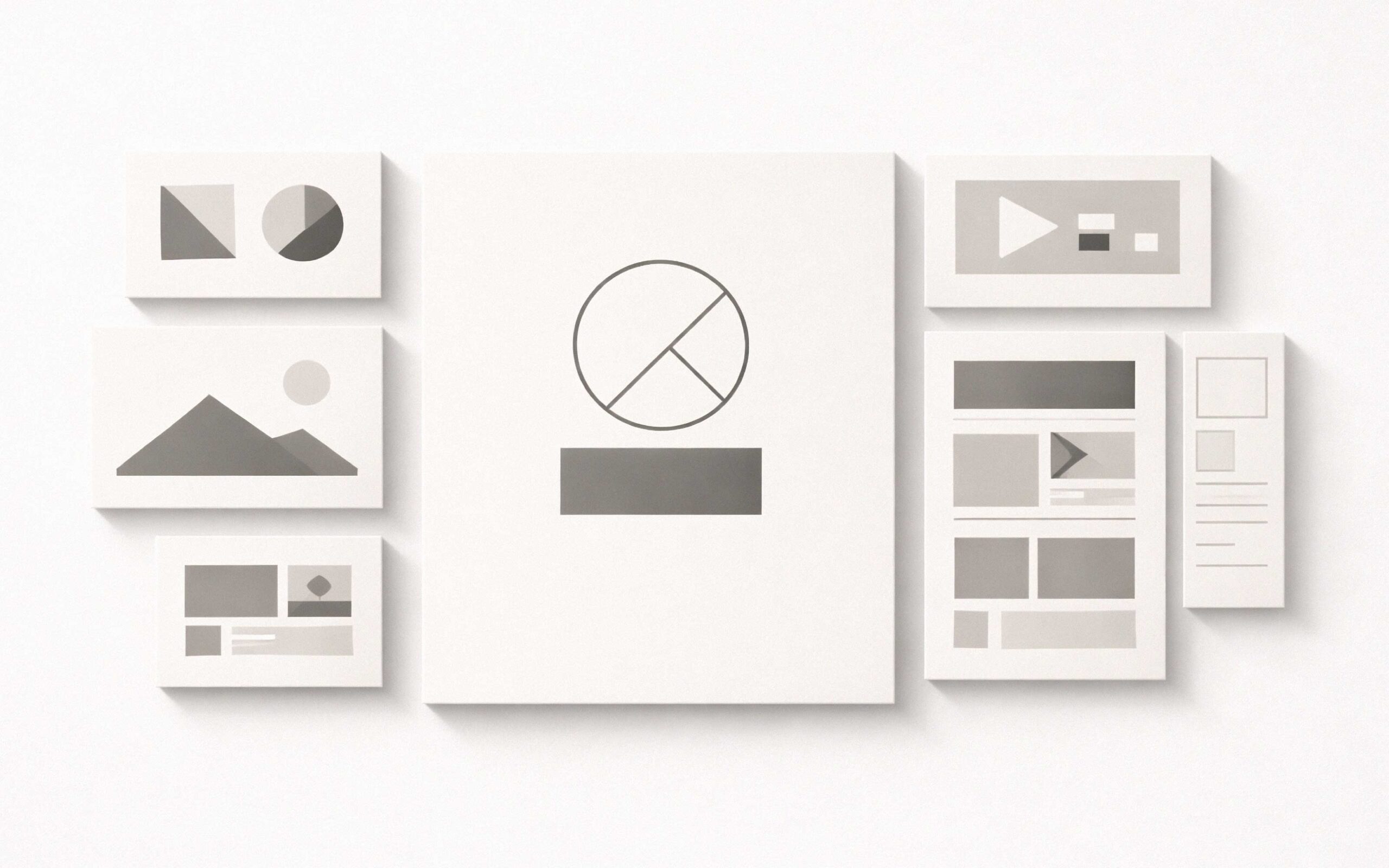 Overview of a complete brand system including visual identity, imagery, content, and digital applications working together