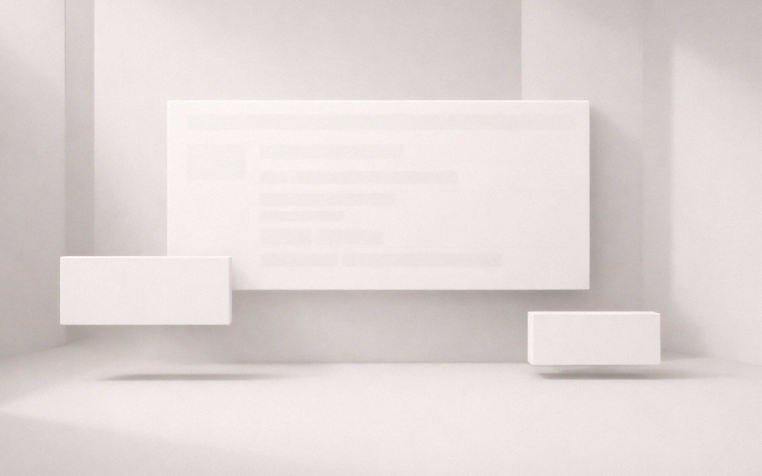 Minimal modular layout representing early-stage project structure forming within a wider system